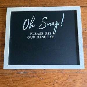 Wedding Hashtag Sign